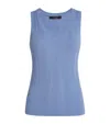 Weekend Max Mara Ribbed Tank Top In Brown