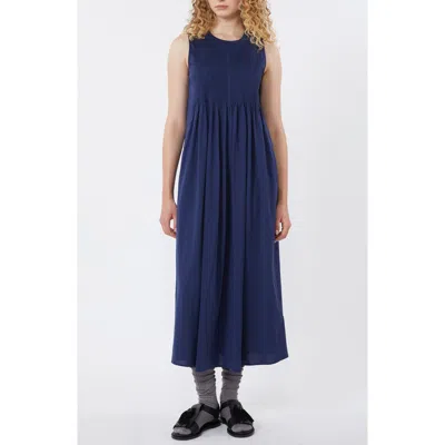 Weekend Max Mara Ricordo Pintuck Midi Dress In Blue