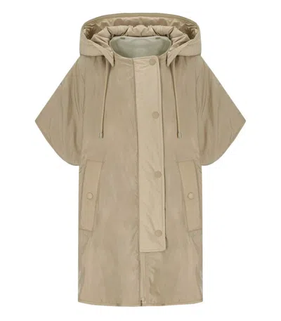 Weekend Max Mara Riva Beige Reversible Cape In Neutral