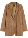 Weekend Max Mara Suede Single-breasted Blazer