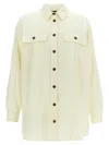 Weekend Max Mara Woman Shirt Ivory Size 10 Cotton In White
