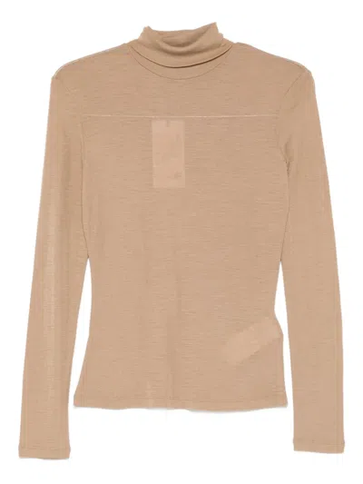 Weekend Max Mara Roll-neck Long-sleeve Top In Multi