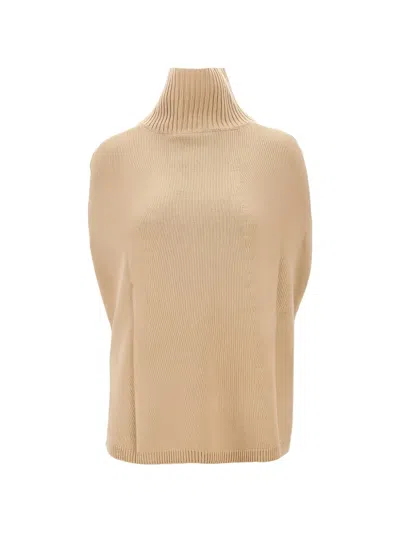 Weekend Max Mara Roll-neck Cashmere Sweater In Neutral