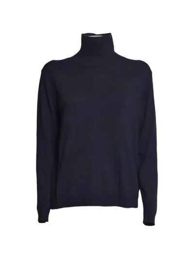 Weekend Max Mara Roll-neck Sweater In Blue