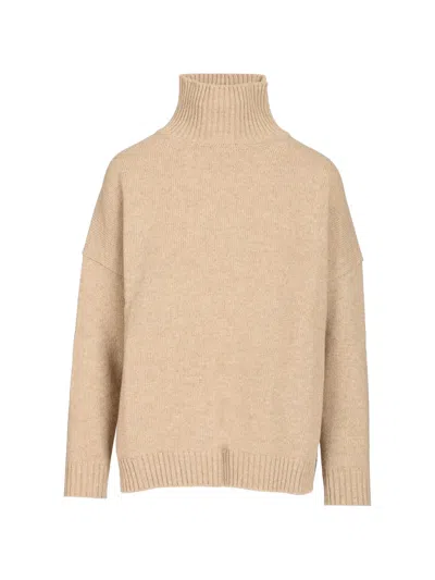 Weekend Max Mara Long-sleeved Sweater In Brown