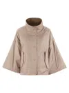Weekend Max Mara Ronco Reversible Jacket In Drip Proof Canvas In White