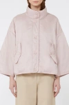 Weekend Max Mara Ronco Water Repellent Quilted Reversible Jacket In Pink