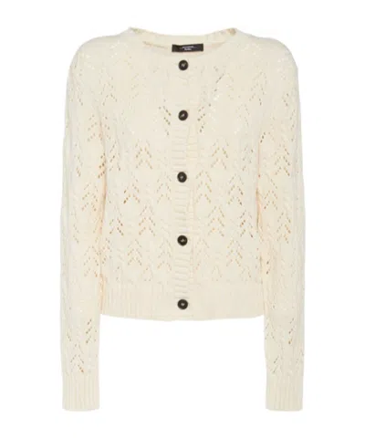 Weekend Max Mara Round-collar And Long-sleeved Cardigan