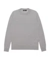 Weekend Max Mara Round-collar And Long-sleeved Pullover In Gray
