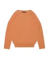 Weekend Max Mara Round Collar Long Sleeve Sweater In Orange