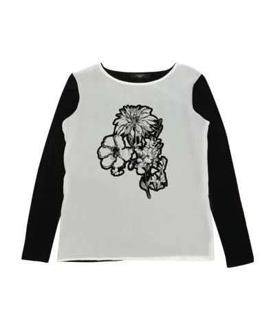 Weekend Max Mara Round-collared T-shirt In Gray