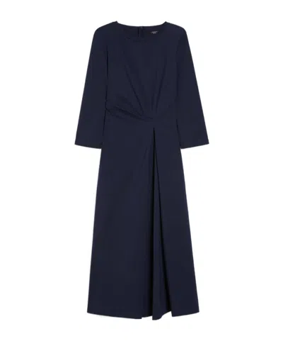 Weekend Max Mara Round-neck Dress In Navy