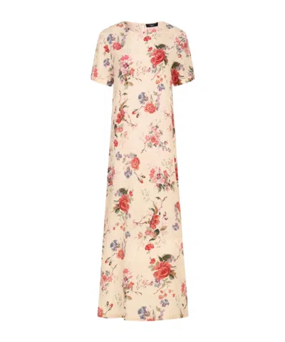 Weekend Max Mara Round Neck Dress In Multi