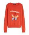 Weekend Max Mara Round Neck Inlaid Sweater In Red