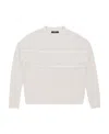 Weekend Max Mara Round-neck Long-sleeved Knitted Sweater In White