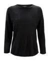 Weekend Max Mara Round-neck Long-sleeved Pullover In Black