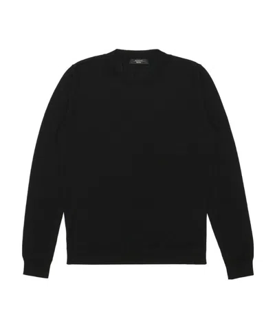 Weekend Max Mara Round-neck Long-sleeved Pullover In Black