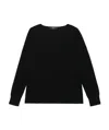Weekend Max Mara Round-neck Long-sleeved Pullover In Black