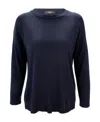 Weekend Max Mara Round-neck Long-sleeved Pullover In Blue