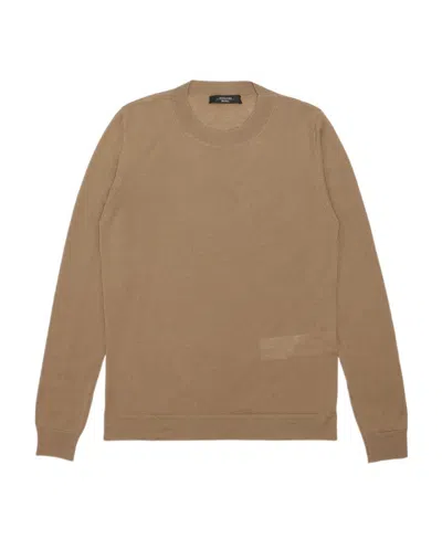 Weekend Max Mara Round-neck Long-sleeved Pullover In Brown