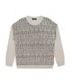 Weekend Max Mara Round-neck Long-sleeved Pullover In Gray