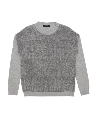 Weekend Max Mara Round-neck Long-sleeved Pullover In Gray