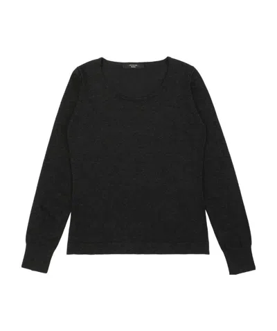 Weekend Max Mara Round-neck Long-sleeved Pullover In Gray