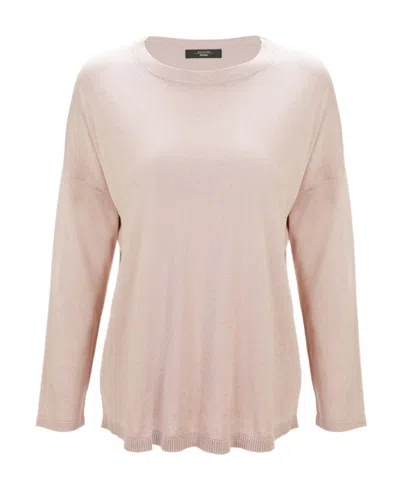 Weekend Max Mara Round-neck Long-sleeved Pullover In Nude
