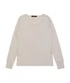 Weekend Max Mara Round-neck Long-sleeved Pullover In White