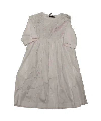 Weekend Max Mara Round Neck Short Sleeve Dress In Gray
