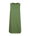 Weekend Max Mara Round Neck Sleeveless Dress In Green