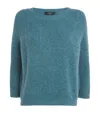 Weekend Max Mara Round-neck Sweater In Blue
