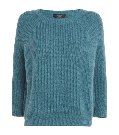 Weekend Max Mara Round-neck Sweater In Blue