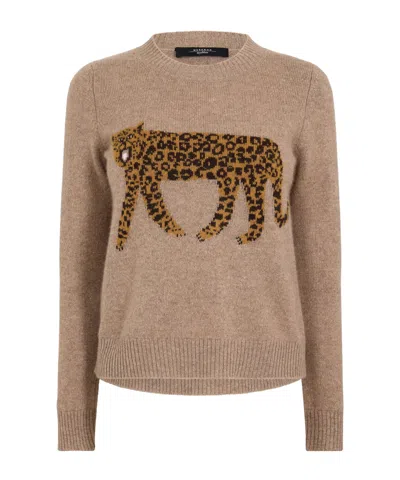 Weekend Max Mara Round Neck Sweater In Purple