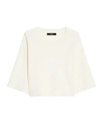 Weekend Max Mara Round Neck Sweater In White