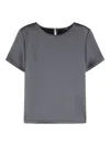 Weekend Max Mara Round-neck T-shirt In Gray