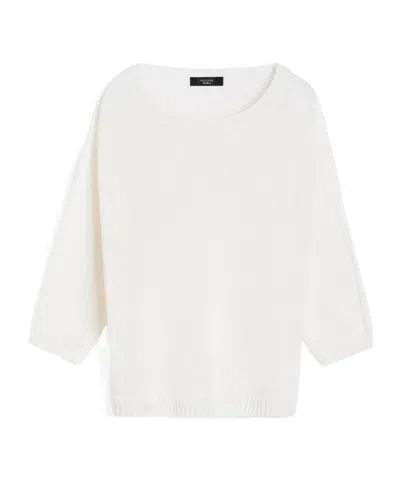 Weekend Max Mara Round Neck T-shirt In White