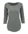Weekend Max Mara Round-necked T-shirt In Gray