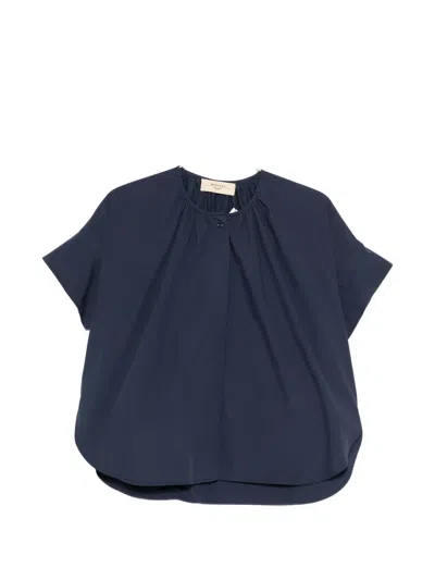 Weekend Max Mara Round-neck Shirt In Blue