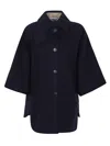 Weekend Max Mara Rufo Quilted Coat In Blue