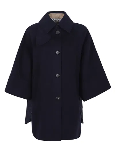 Weekend Max Mara Rufo Quilted Coat In Blue
