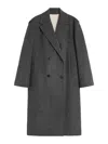 Weekend Max Mara Double-breasted Wool Coat In Gray