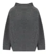 Weekend Max Mara Salita Anthracite Grey Sweater In Gray