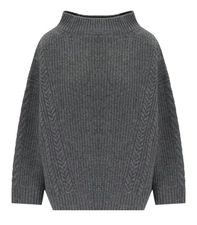 Weekend Max Mara Salita Anthracite Grey Sweater In Gray