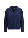 Weekend Max Mara Saloon Knitted Cotton Jumper In Blue