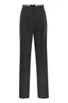 Weekend Max Mara Salsa - Straight-leg Trousers In Virgin Wool In Black