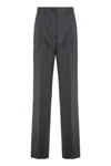 Weekend Max Mara Salsa Wool Trousers In Gray