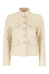 Weekend Max Mara Astori1234 Structured Collar Jacket With Button Detailing In Neutral