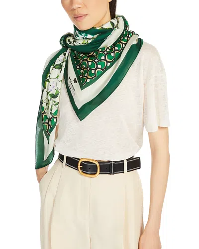 Weekend Max Mara Sarong Circles Shawl In Green