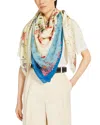 Weekend Max Mara Sarong Rose Print Shawl In Green